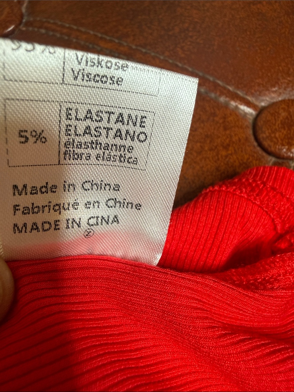 Amazon Red Racerback V-Neck Tank Top - Picture 5 of 5